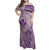 Hawaii Monk Seal and Map Family Matching Off Shoulder Maxi Dress and Hawaiian Shirt Polynesian Kanaka Maoli Violet Vibe