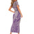 Hawaii Monk Seal and Map Family Matching Short Sleeve Bodycon Dress and Hawaiian Shirt Polynesian Kanaka Maoli Violet Vibe