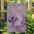 Hawaii Monk Seal and Map Garden Flag Polynesian Kanaka Maoli Violet Vibe