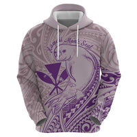 Hawaii Monk Seal and Map Hoodie Polynesian Kanaka Maoli Violet Vibe LT9 - Polynesian Pride