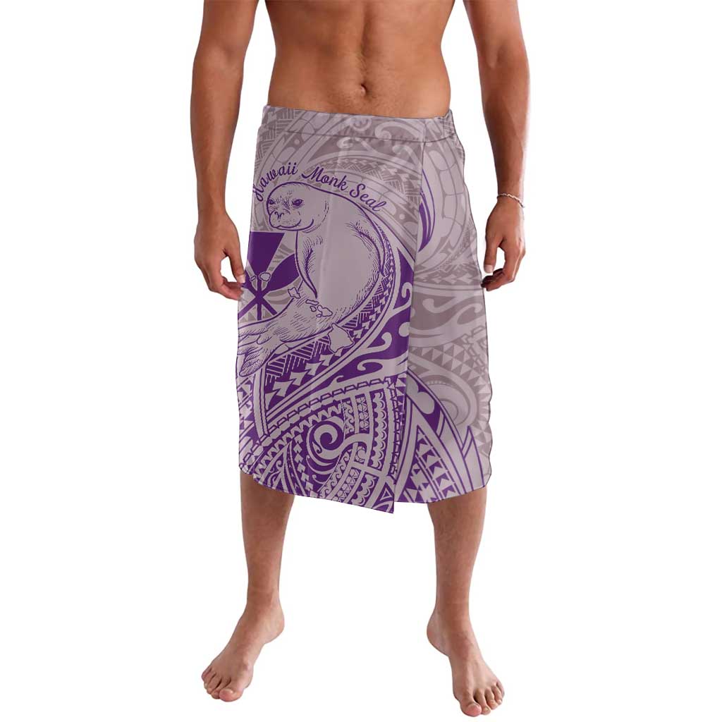 Hawaii Monk Seal and Map Lavalava Polynesian Kanaka Maoli Violet Vibe