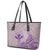 Hawaii Monk Seal and Map Leather Tote Bag Polynesian Kanaka Maoli Violet Vibe