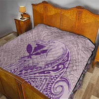 Hawaii Monk Seal and Map Quilt Polynesian Kanaka Maoli Violet Vibe LT9 - Polynesian Pride