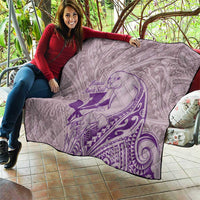 Hawaii Monk Seal and Map Quilt Polynesian Kanaka Maoli Violet Vibe LT9 - Polynesian Pride