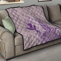 Hawaii Monk Seal and Map Quilt Polynesian Kanaka Maoli Violet Vibe LT9 - Polynesian Pride