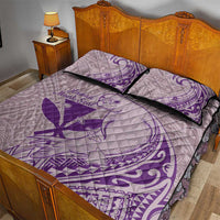 Hawaii Monk Seal and Map Quilt Bed Set Polynesian Kanaka Maoli Violet Vibe LT9 - Polynesian Pride