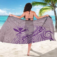 Hawaii Monk Seal and Map Sarong Polynesian Kanaka Maoli Violet Vibe LT9 - Polynesian Pride