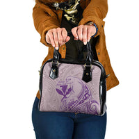 Hawaii Monk Seal and Map Shoulder Handbag Polynesian Kanaka Maoli Violet Vibe LT9 One Size Violet - Polynesian Pride