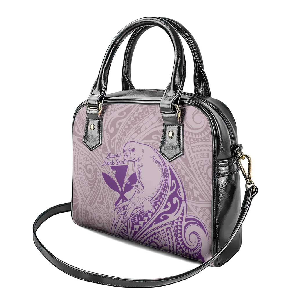 Hawaii Monk Seal and Map Shoulder Handbag Polynesian Kanaka Maoli Violet Vibe LT9 - Polynesian Pride