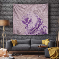 Hawaii Monk Seal and Map Tapestry Polynesian Kanaka Maoli Violet Vibe LT9 - Polynesian Pride