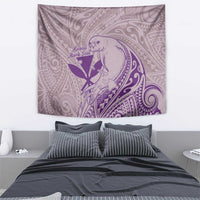 Hawaii Monk Seal and Map Tapestry Polynesian Kanaka Maoli Violet Vibe LT9 - Polynesian Pride