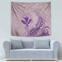 Hawaii Monk Seal and Map Tapestry Polynesian Kanaka Maoli Violet Vibe LT9 - Polynesian Pride