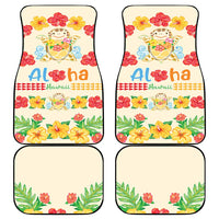 Kawaii Turtle Car Mats Aloha Hibiscus Flowers LT9 - Polynesian Pride