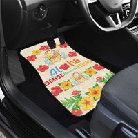Kawaii Turtle Car Mats Aloha Hibiscus Flowers LT9 - Polynesian Pride