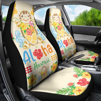 Kawaii Turtle Car Seat Cover Aloha Hibiscus Flowers LT9 - Polynesian Pride