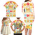 Kawaii Turtle Family Matching Long Sleeve Bodycon Dress and Hawaiian Shirt Aloha Hibiscus Flowers