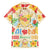 Kawaii Turtle Family Matching Off Shoulder Short Dress and Hawaiian Shirt Aloha Hibiscus Flowers