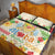 Kawaii Turtle Quilt Bed Set Aloha Hibiscus Flowers