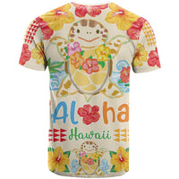 Kawaii Turtle T Shirt Aloha Hibiscus Flowers LT9 - Polynesian Pride