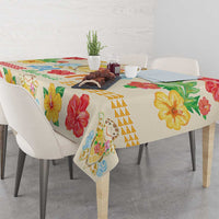 Kawaii Turtle Tablecloth Aloha Hibiscus Flowers LT9 - Polynesian Pride