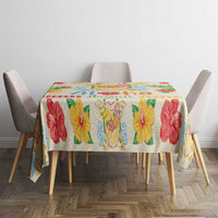 Kawaii Turtle Tablecloth Aloha Hibiscus Flowers LT9 - Polynesian Pride