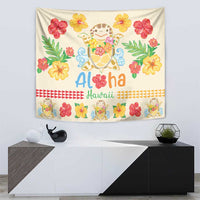 Kawaii Turtle Tapestry Aloha Hibiscus Flowers LT9 - Polynesian Pride