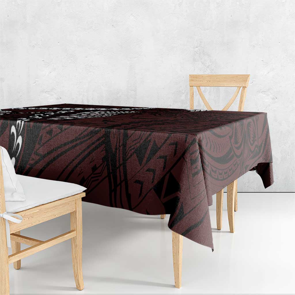 Polynesian Girl Tribal Tattoo Tablecloth Oxbood Vibe LT9 - Polynesian Pride