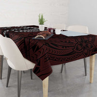 Polynesian Girl Tribal Tattoo Tablecloth Oxbood Vibe LT9 - Polynesian Pride