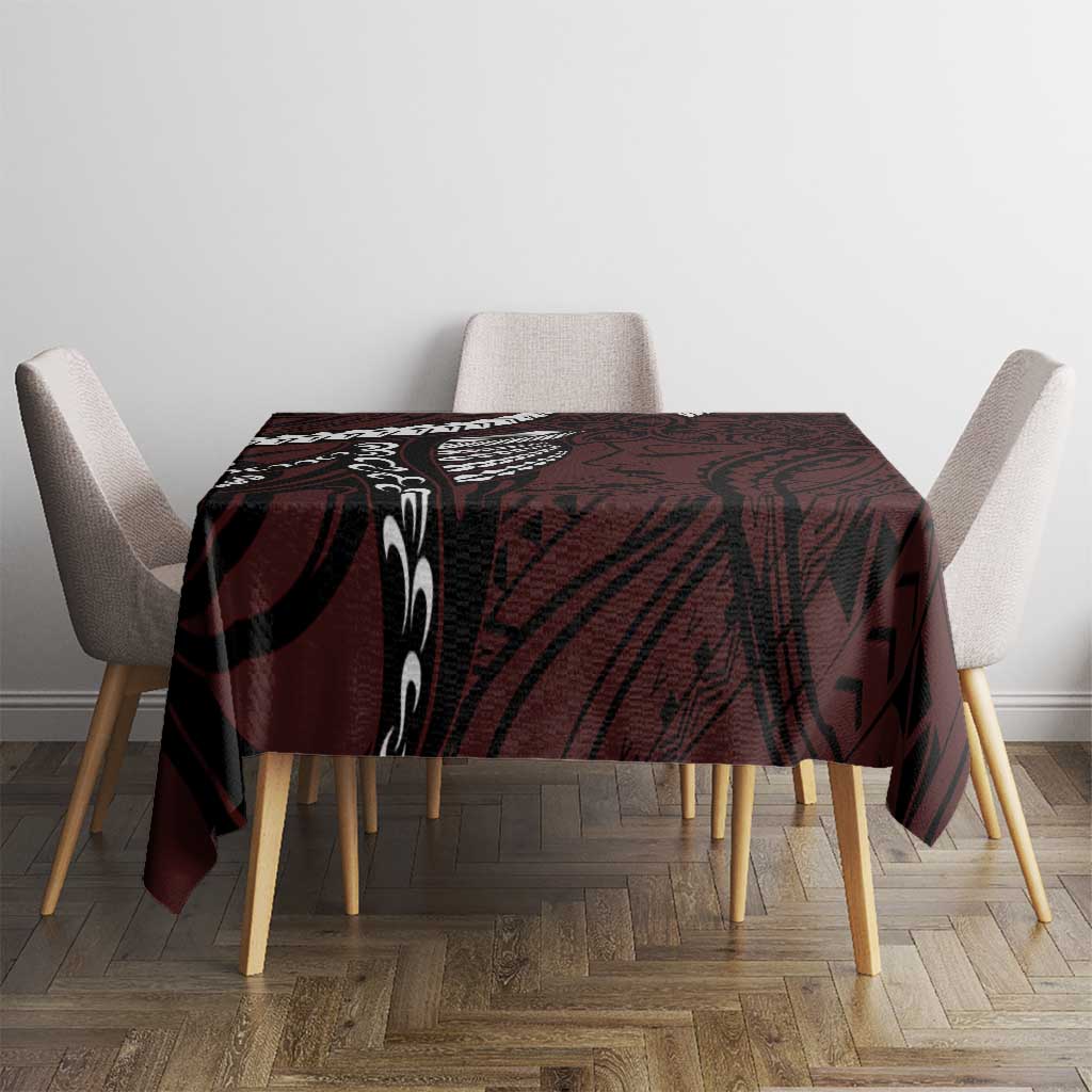 Polynesian Girl Tribal Tattoo Tablecloth Oxbood Vibe LT9 - Polynesian Pride
