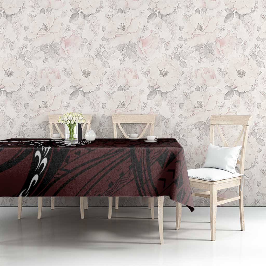 Polynesian Girl Tribal Tattoo Tablecloth Oxbood Vibe LT9 - Polynesian Pride