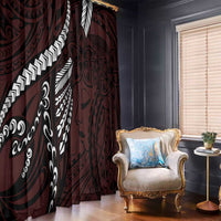 Polynesian Girl Tribal Tattoo Window Curtain Oxbood Vibe LT9 - Polynesian Pride