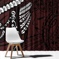 Polynesian Girl Tribal Tattoo Window Curtain Oxbood Vibe LT9 - Polynesian Pride
