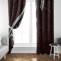 Polynesian Girl Tribal Tattoo Window Curtain Oxbood Vibe LT9 - Polynesian Pride
