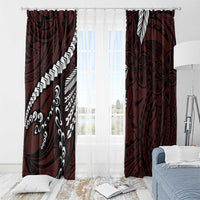 Polynesian Girl Tribal Tattoo Window Curtain Oxbood Vibe LT9 - Polynesian Pride