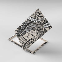 Polynesian Girl Tribal Tattoo Canvas Wall Art Beige Vibe LT9 With Frame Beige - Polynesian Pride