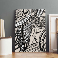 Polynesian Girl Tribal Tattoo Canvas Wall Art Beige Vibe LT9 - Polynesian Pride