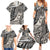 Polynesian Girl Tribal Tattoo Family Matching Summer Maxi Dress and Hawaiian Shirt Beige Vibe