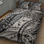 Polynesian Girl Tribal Tattoo Quilt Bed Set Beige Vibe