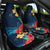 Polynesian Hibiscus Flower Waves Pattern Car Seat Cover