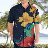 Polynesian Hibiscus Flower Waves Pattern Hawaiian Shirt LT9 - Polynesian Pride