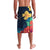 Polynesian Hibiscus Flower Waves Pattern Lavalava