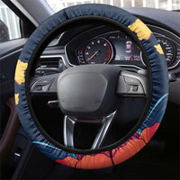 Polynesian Hibiscus Flower Waves Pattern Steering Wheel Cover LT9 - Polynesian Pride