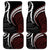 Polynesian Oxblood Line Art Tribal Tattoo Car Mats