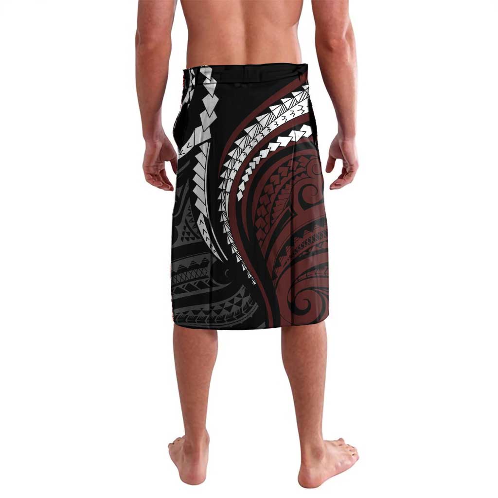 Polynesian Oxblood Line Art Tribal Tattoo Lavalava LT9 - Polynesian Pride