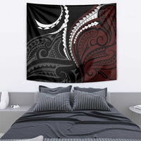 Polynesian Oxblood Line Art Tribal Tattoo Tapestry LT9 - Polynesian Pride