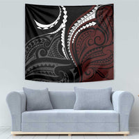 Polynesian Oxblood Line Art Tribal Tattoo Tapestry LT9 - Polynesian Pride