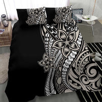 Polynesian Plumeria Floral Tattoo Pattern Bedding Set Beige Style LT9 - Polynesian Pride
