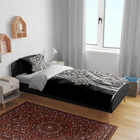 Polynesian Plumeria Floral Tattoo Pattern Bedding Set Beige Style LT9 - Polynesian Pride
