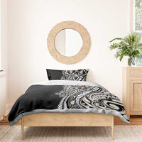 Polynesian Plumeria Floral Tattoo Pattern Bedding Set Beige Style LT9 - Polynesian Pride
