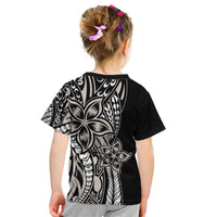 Polynesian Plumeria Floral Tattoo Pattern Kid T Shirt Beige Style LT9 - Polynesian Pride
